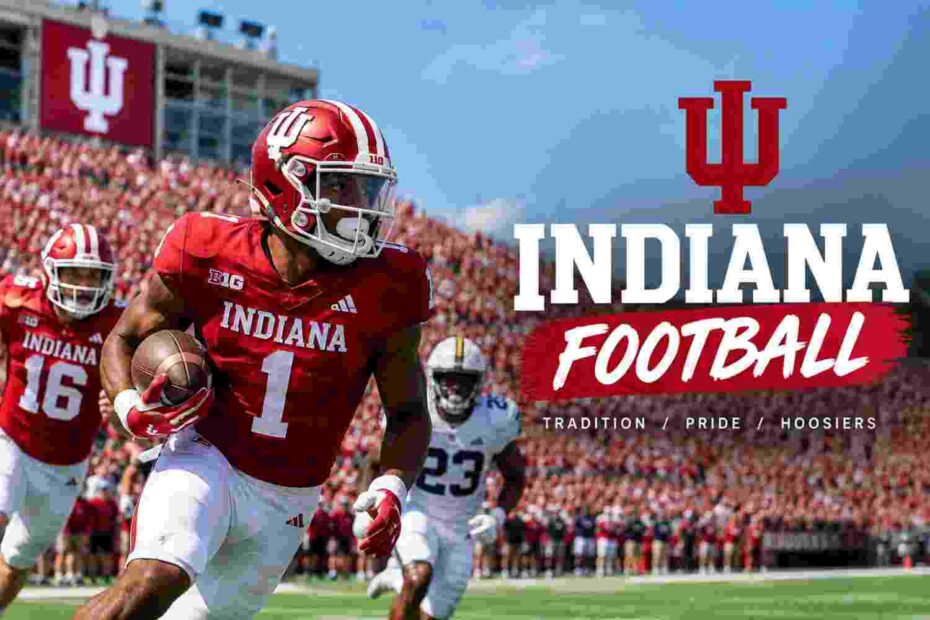 Indiana Football Game featuring Hoosiers players on the field